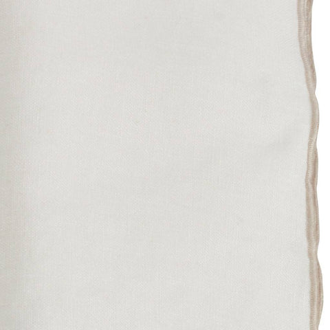 Stonewashed Stitch Border Table Napkins - Ivory (Set of 4)