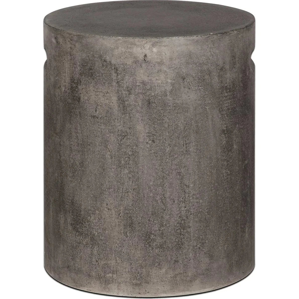 Terranova Round Side Table With Handle - Dark Grey