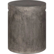 Terranova Round Side Table With Handle - Dark Grey
