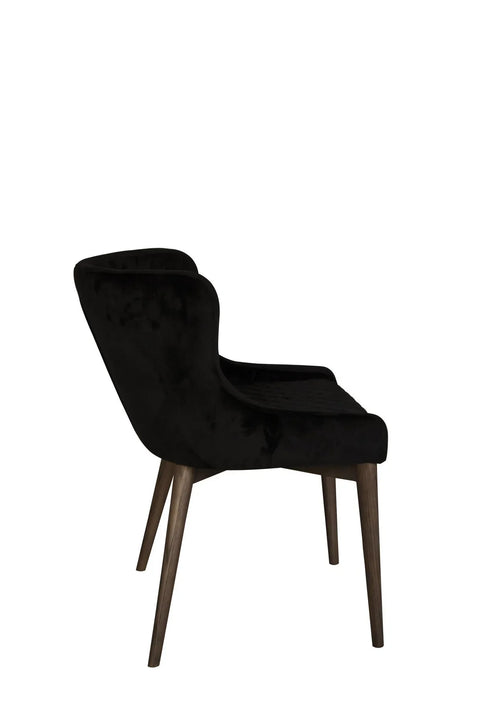 Mila Dining Chair - Black Velvet