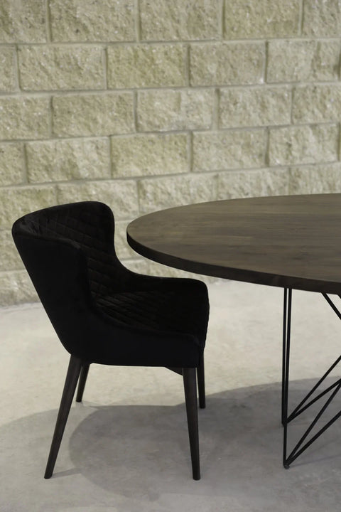 Mila Dining Chair - Black Velvet