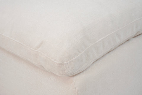 Alex Modular Premium Fabric Ottoman - White