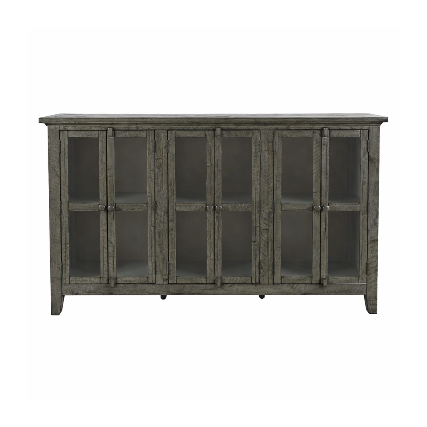 Rustic 6 Door High Cabinet 70" - Stone