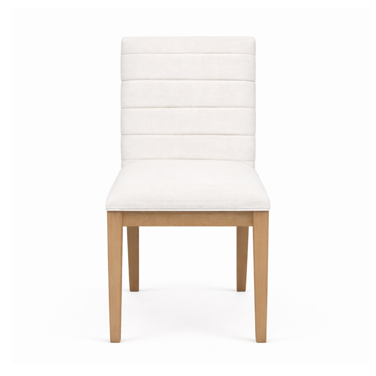 Sumire Solid Wood Dining Chair in Ginger and Natural Linen