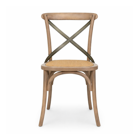 Wynric Back Chair w/ Rattan Seat