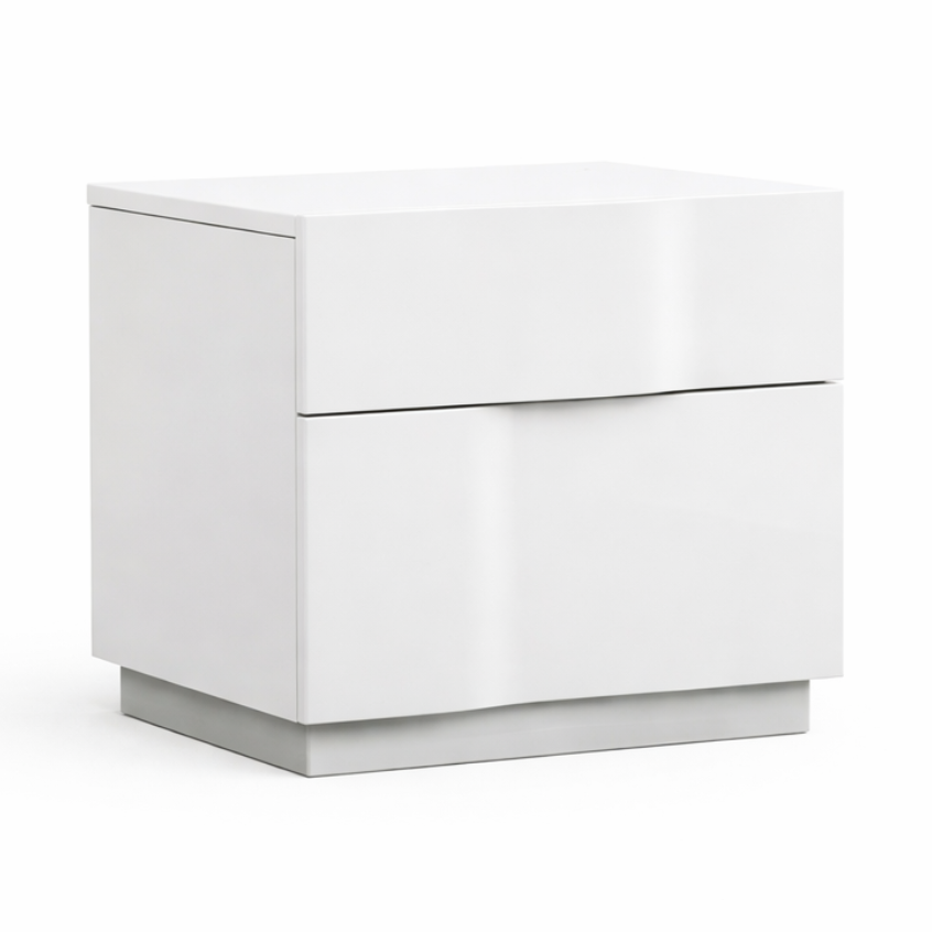 FLOOR MODEL Yulie Nightstand - Glossy White