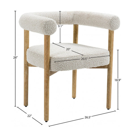 Circulette Dining Chair- Cream