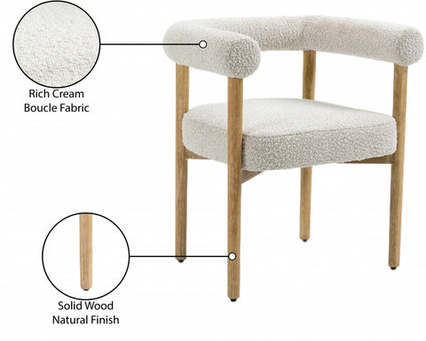 CIRCULETTE DINING CHAIR- CREAM