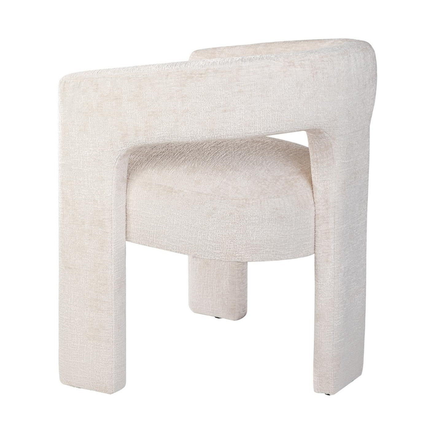 Gwen Open-Back Upholstered Chair - Natural