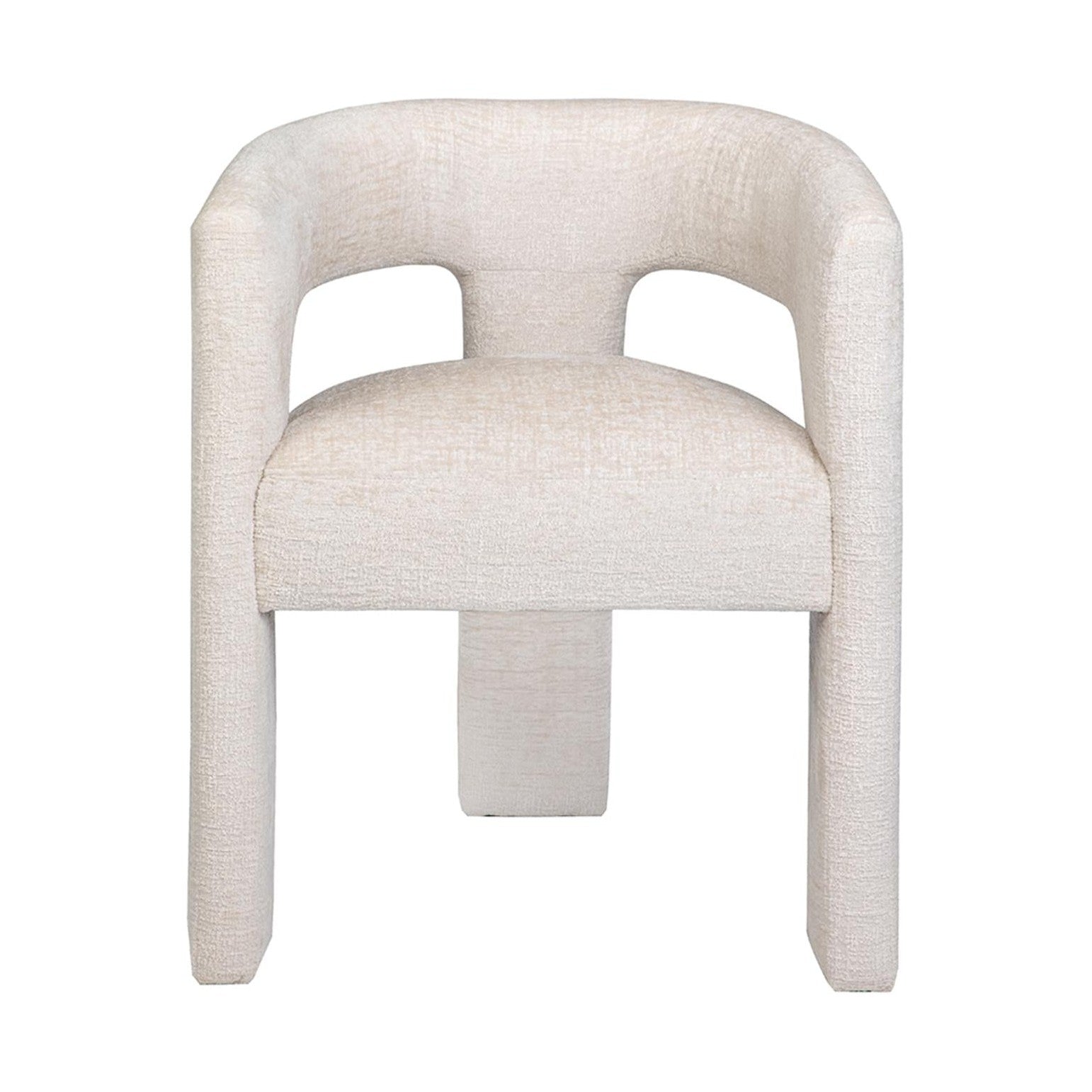 Gwen Open-Back Upholstered Chair - Natural