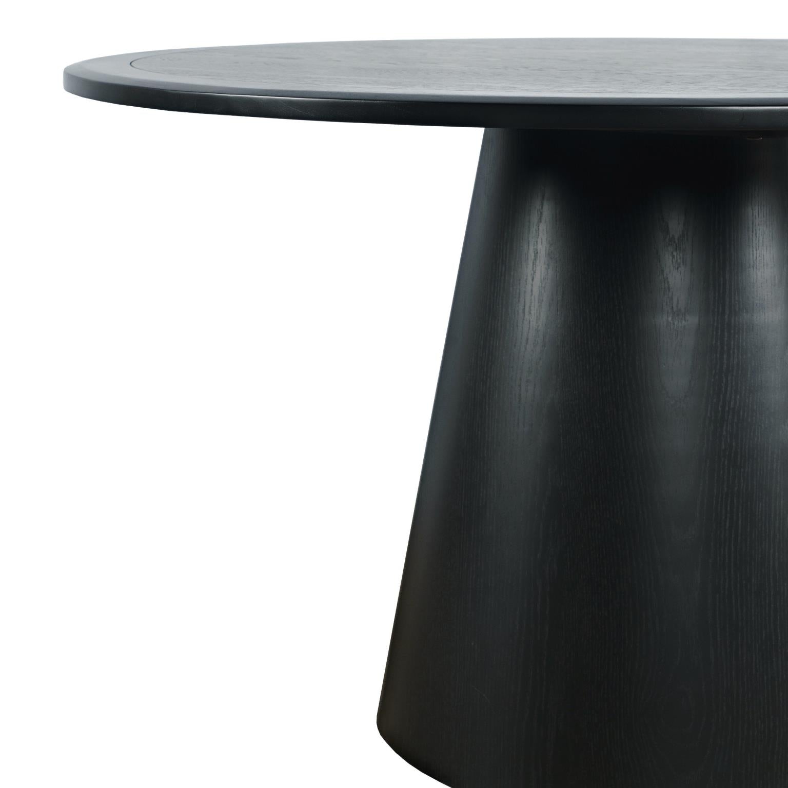 Nash 50" Round Dining Table - Black