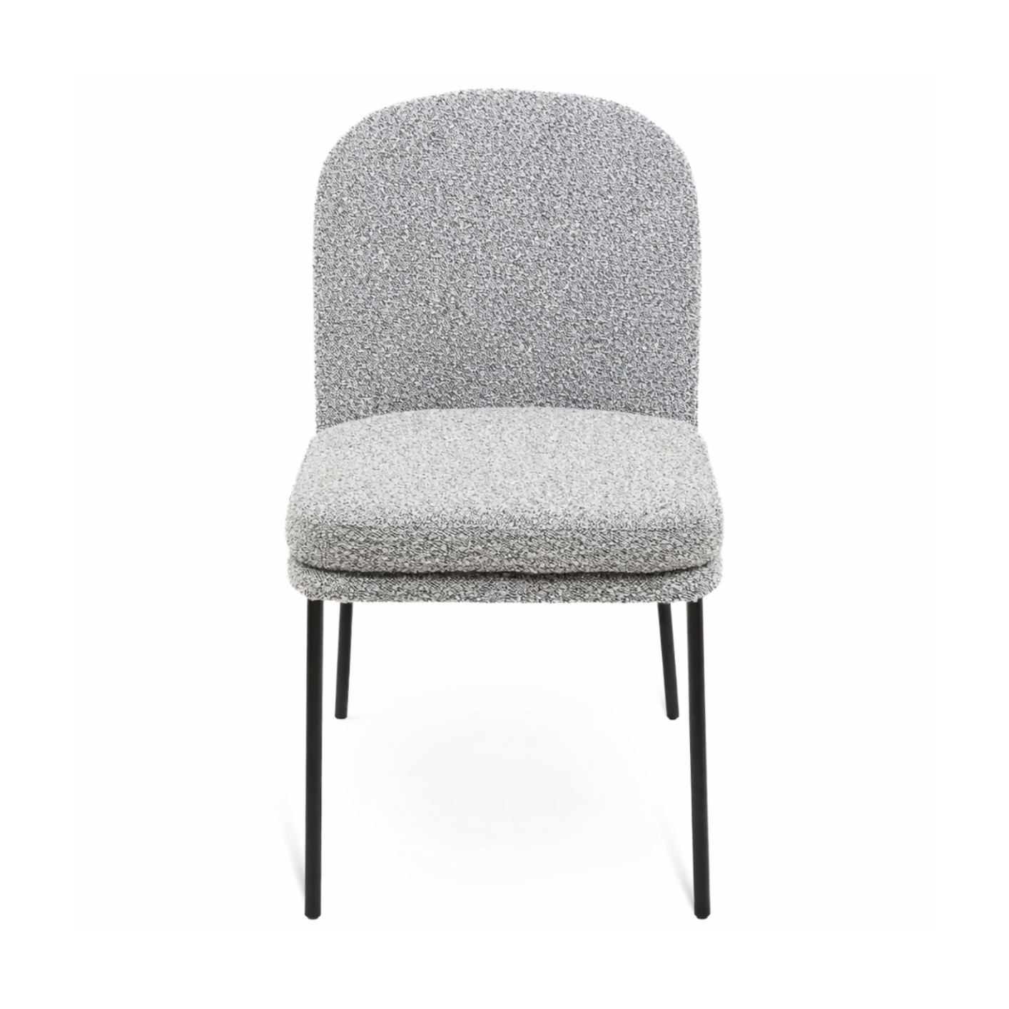 Kendra Boucle Dining Chair - Grey
