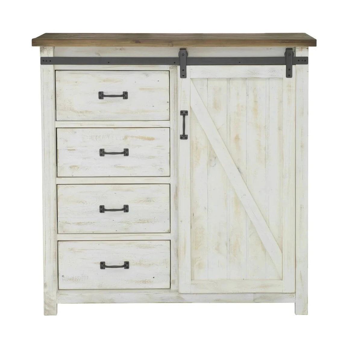 Lazrin 4 Drawer Chest With 1 Door