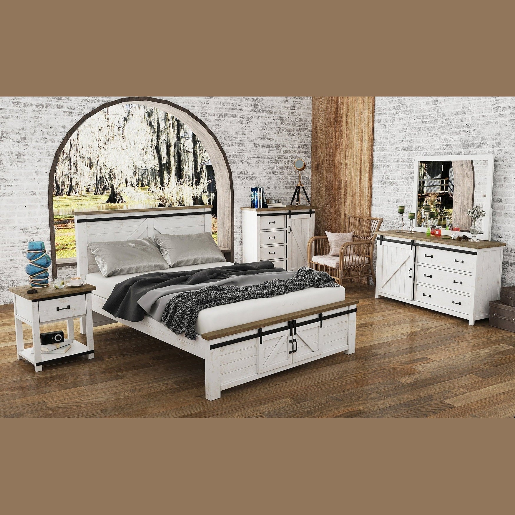 Lazrin 4 Drawer Chest With 1 Door