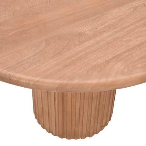 Breck 84" Double Pedestal Dining Table – Natural Oak