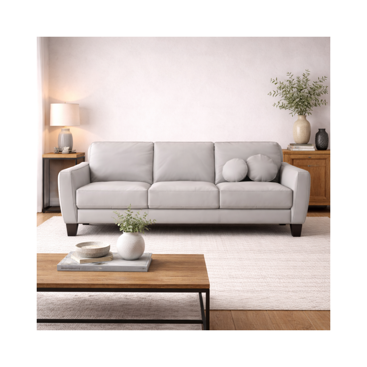 Faustina Leather Sofa