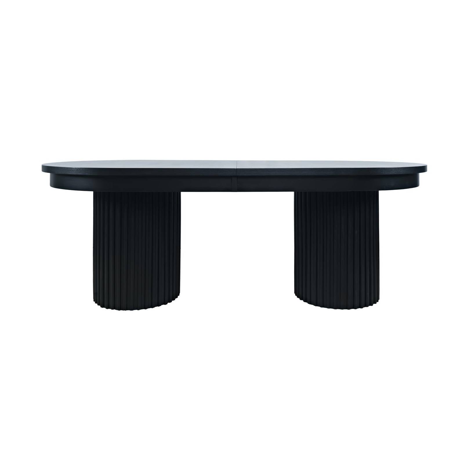 Auden 84"-102" Extendable Oval Dining Table – Black