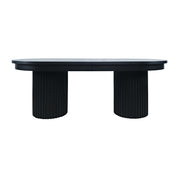 Auden 84"-102" Extendable Oval Dining Table – Black