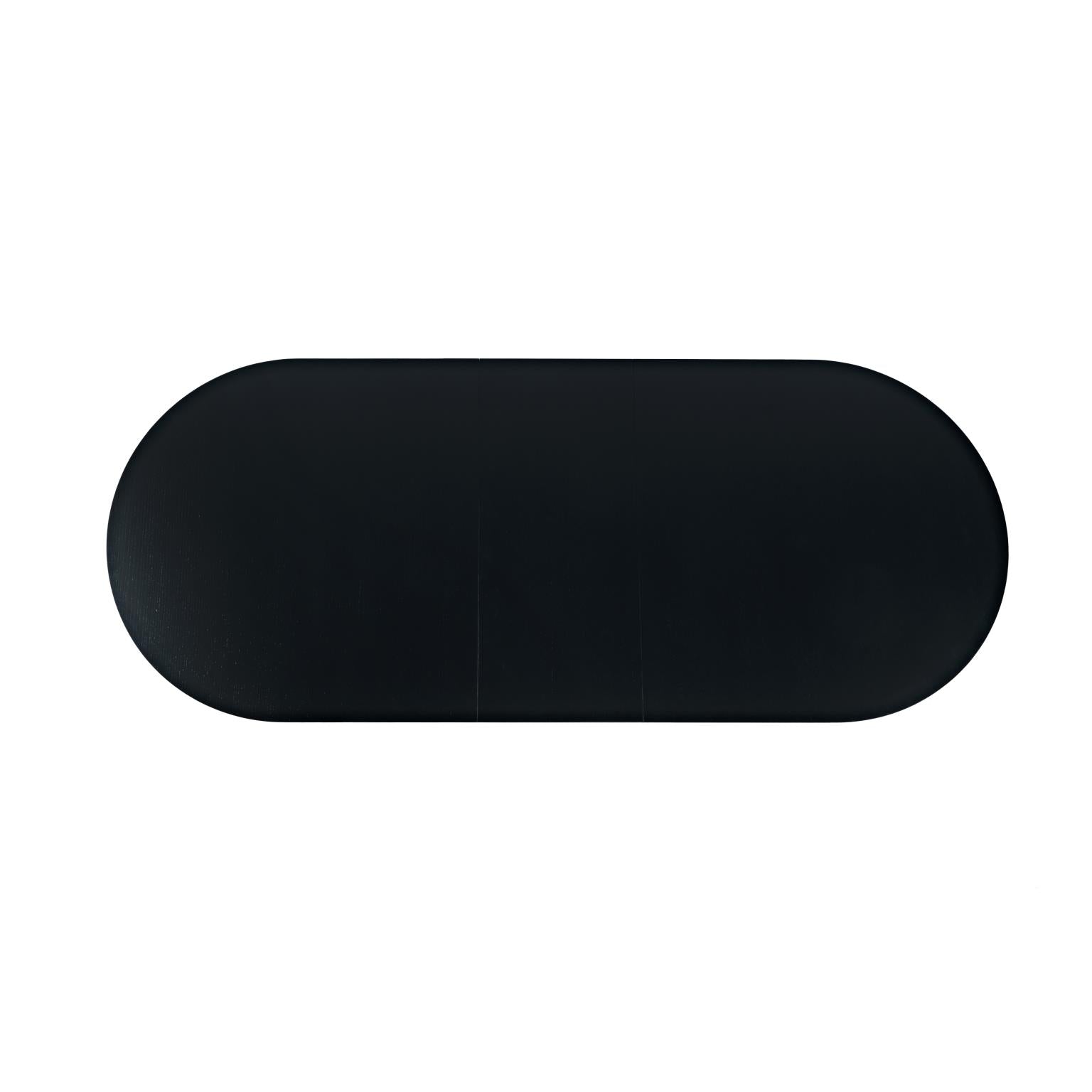 Auden 84"-102" Extendable Oval Dining Table – Black