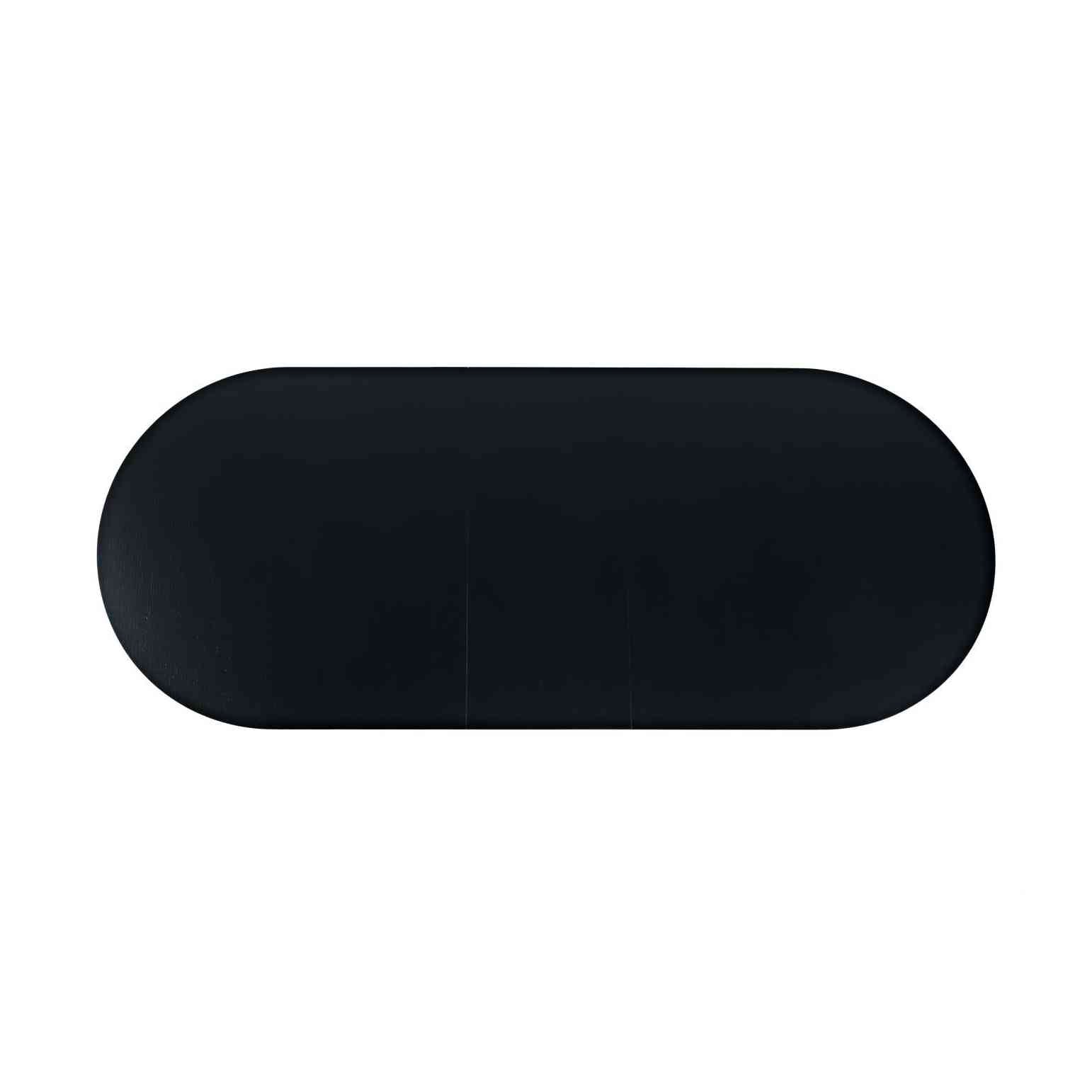 Auden 84"-102" Extendable Oval Dining Table – Black