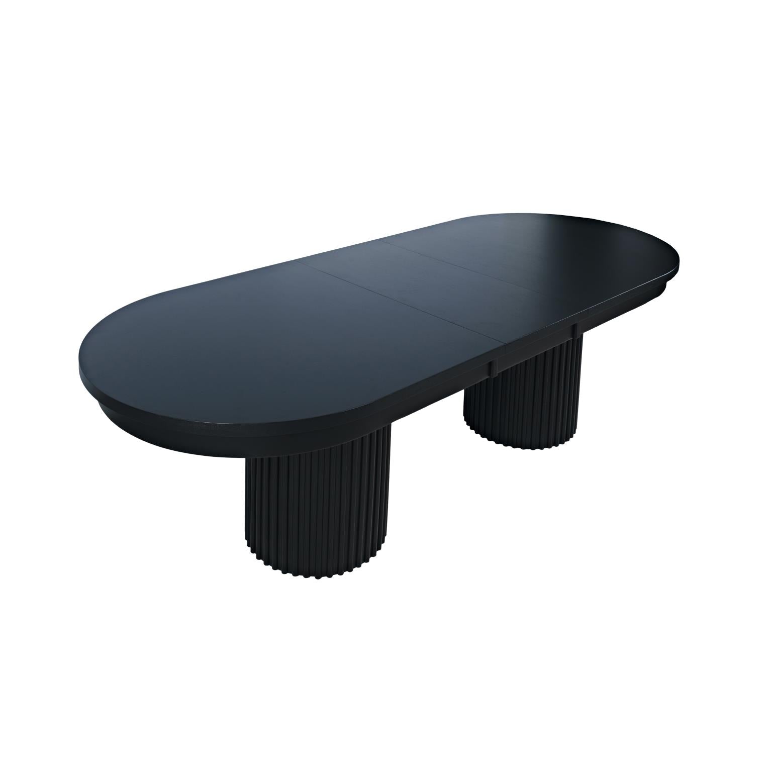 Auden 84"-102" Extendable Oval Dining Table – Black