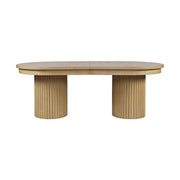 Auden 101" Double Pedestal Dining Table – Natural Oak Finish
