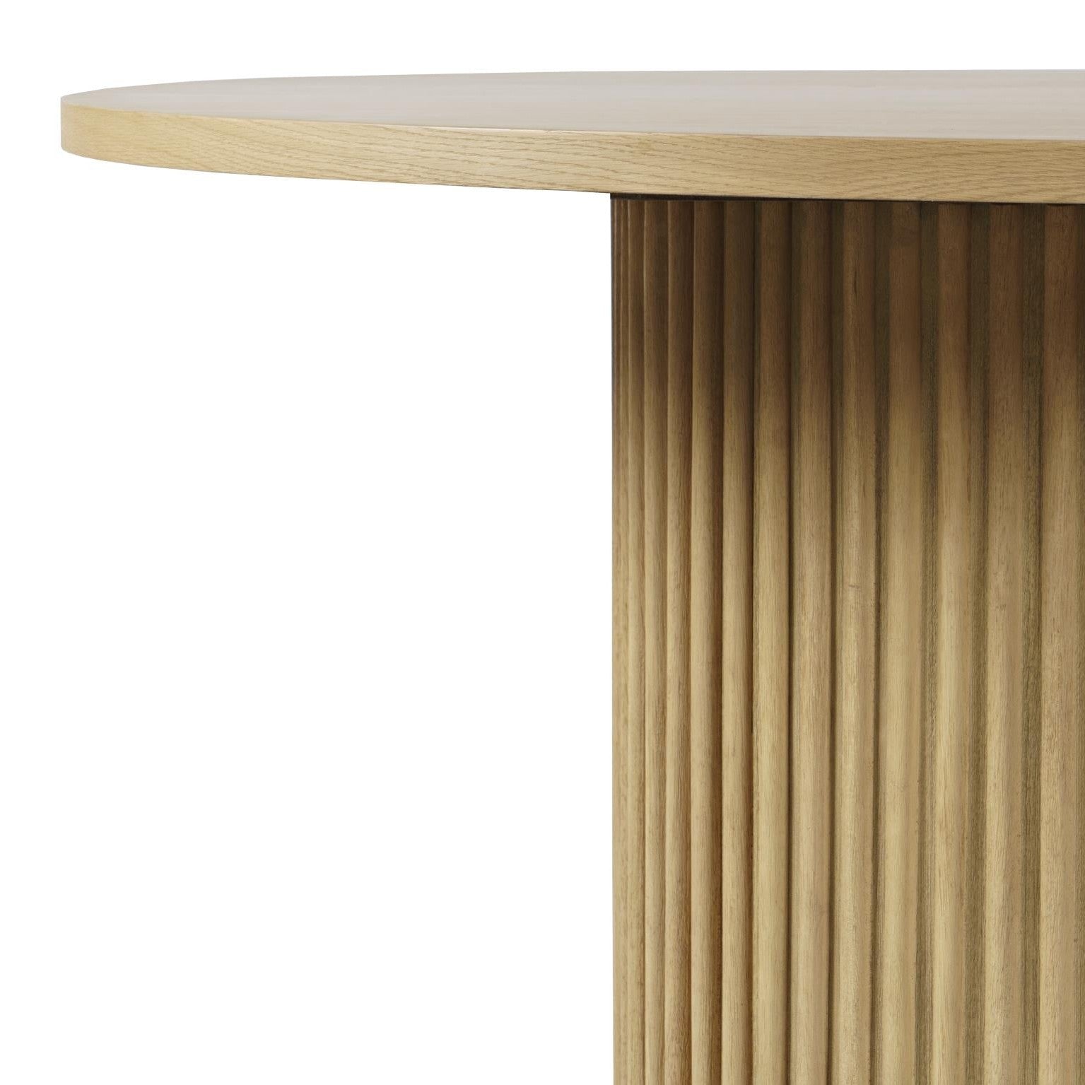 Auden 60" Round Dining Table – Natural Finish