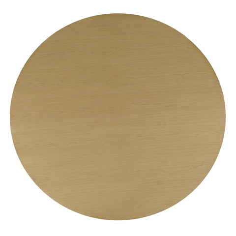 Auden 60" Round Dining Table – Natural Finish