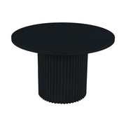 Auden 48" Fluted Oak Dining Table – Black