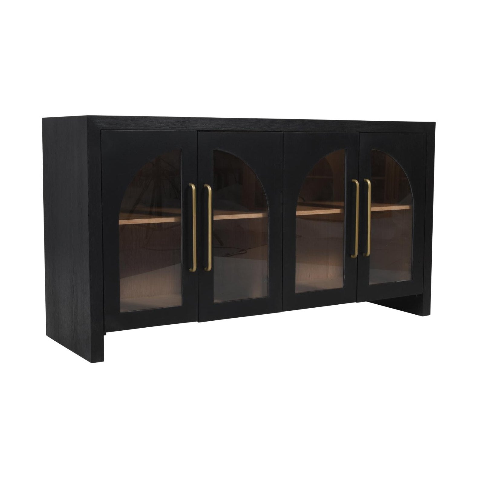 Archimedes 60" Console in Ebony Oak