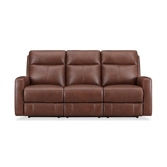 Minooka Zero Gravity Power Reclining Leather Sofa with Power Headrests