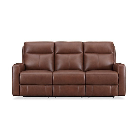 Minooka Zero Gravity Power Reclining Leather Sofa with Power Headrests