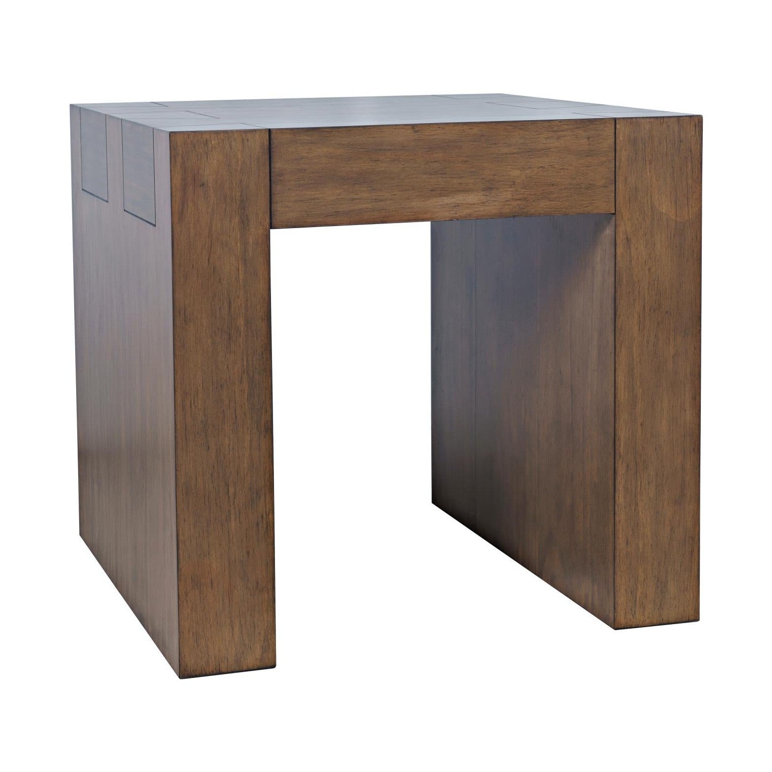 Taos Dovetailed Wood End Table – Chestnut