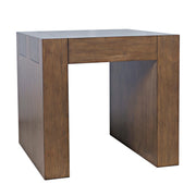 Taos Dovetailed Wood End Table – Chestnut