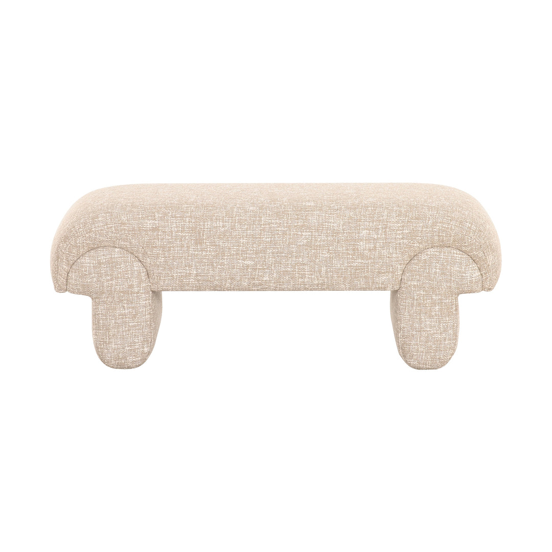 Karsen Upholstered Bench with Sculpted Base