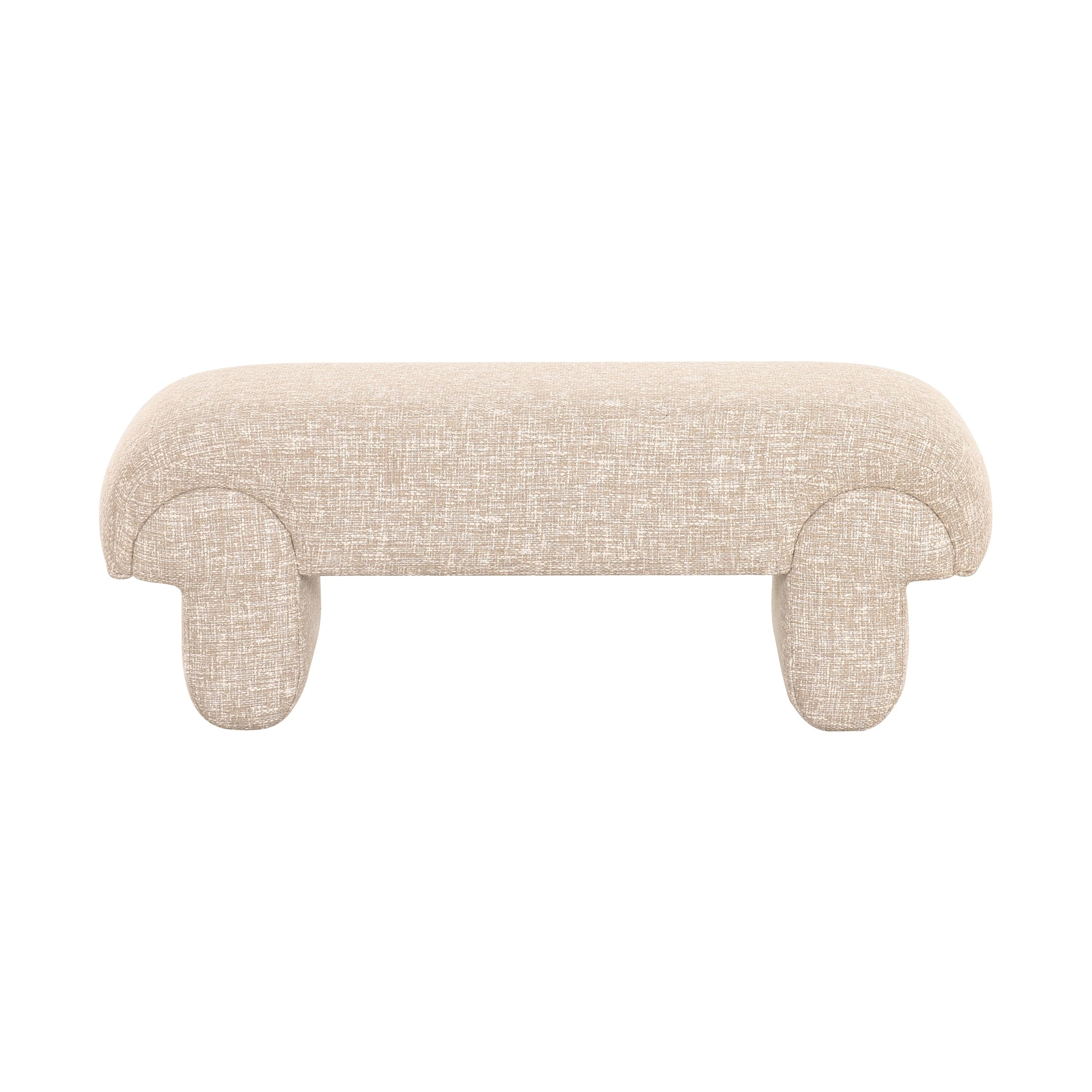 Karsen Upholstered Bench with Sculpted Base