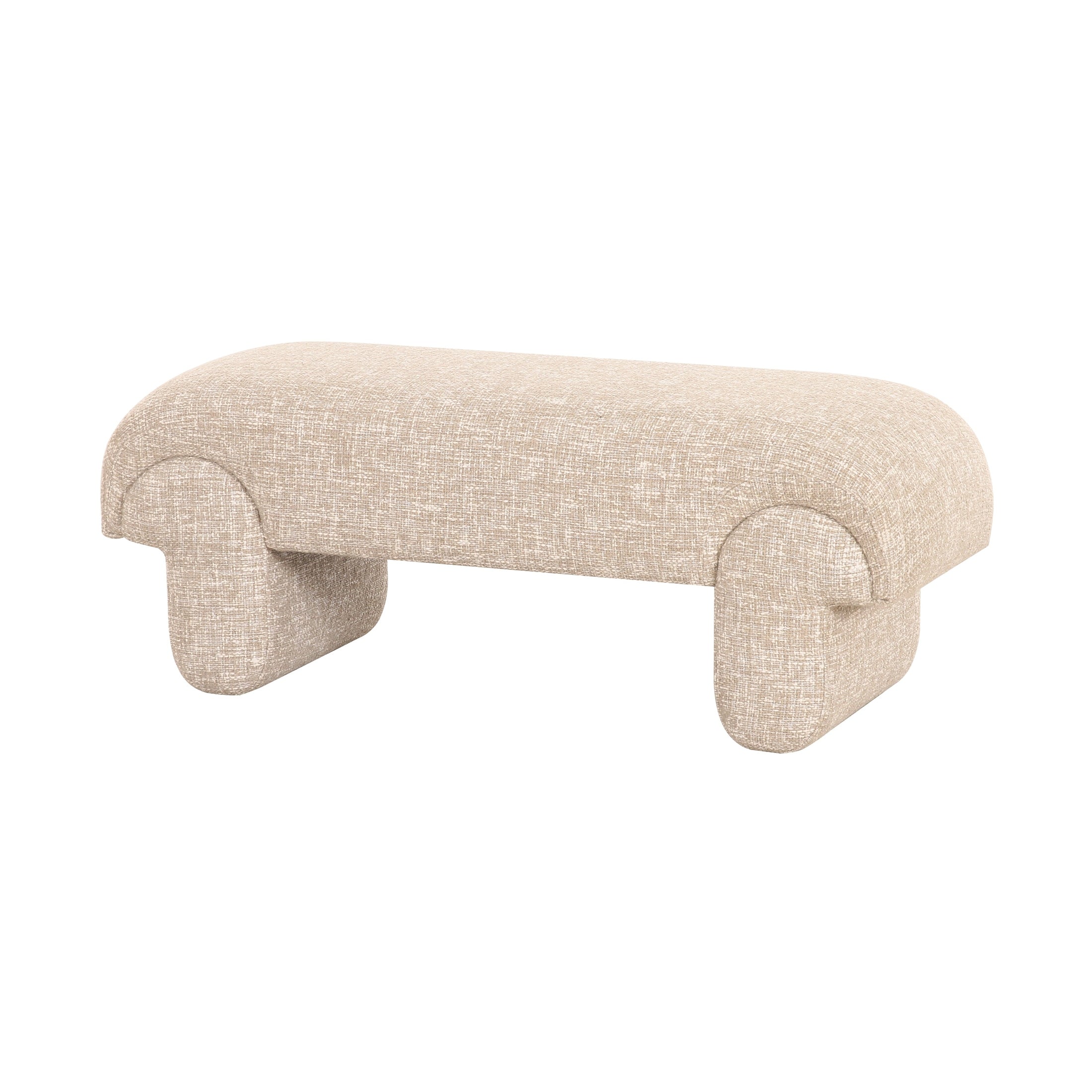 Karsen Upholstered Bench with Sculpted Base