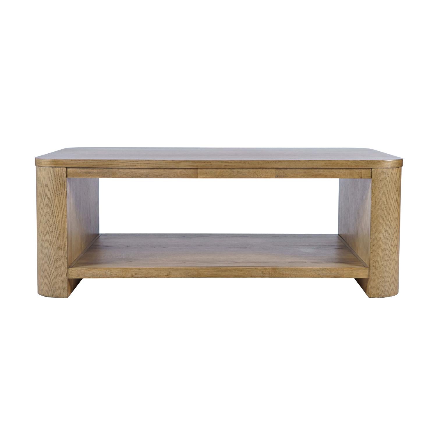 Janzen Castered Oak Coffee Table – Cascade Oak