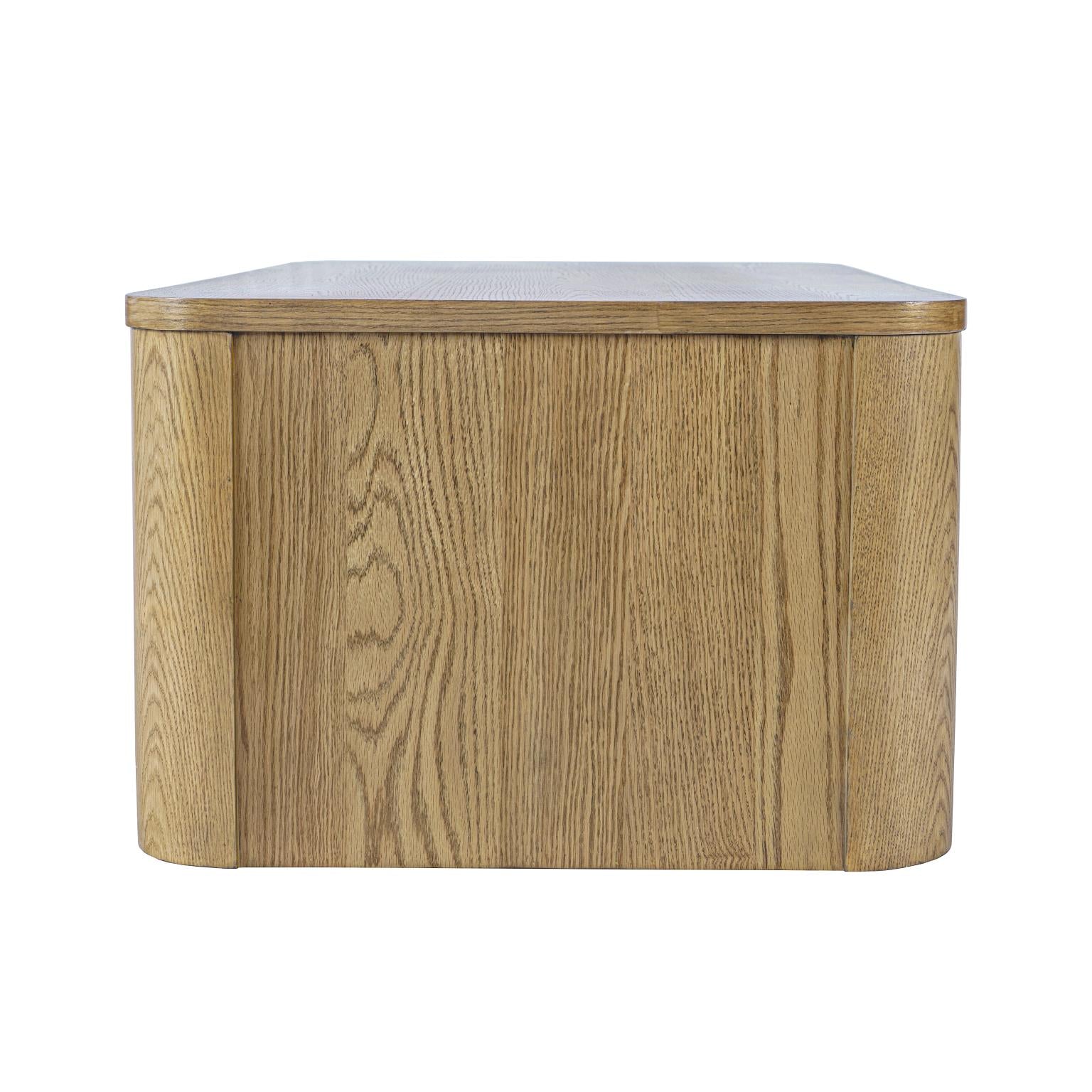 Janzen Castered Oak Coffee Table – Cascade Oak