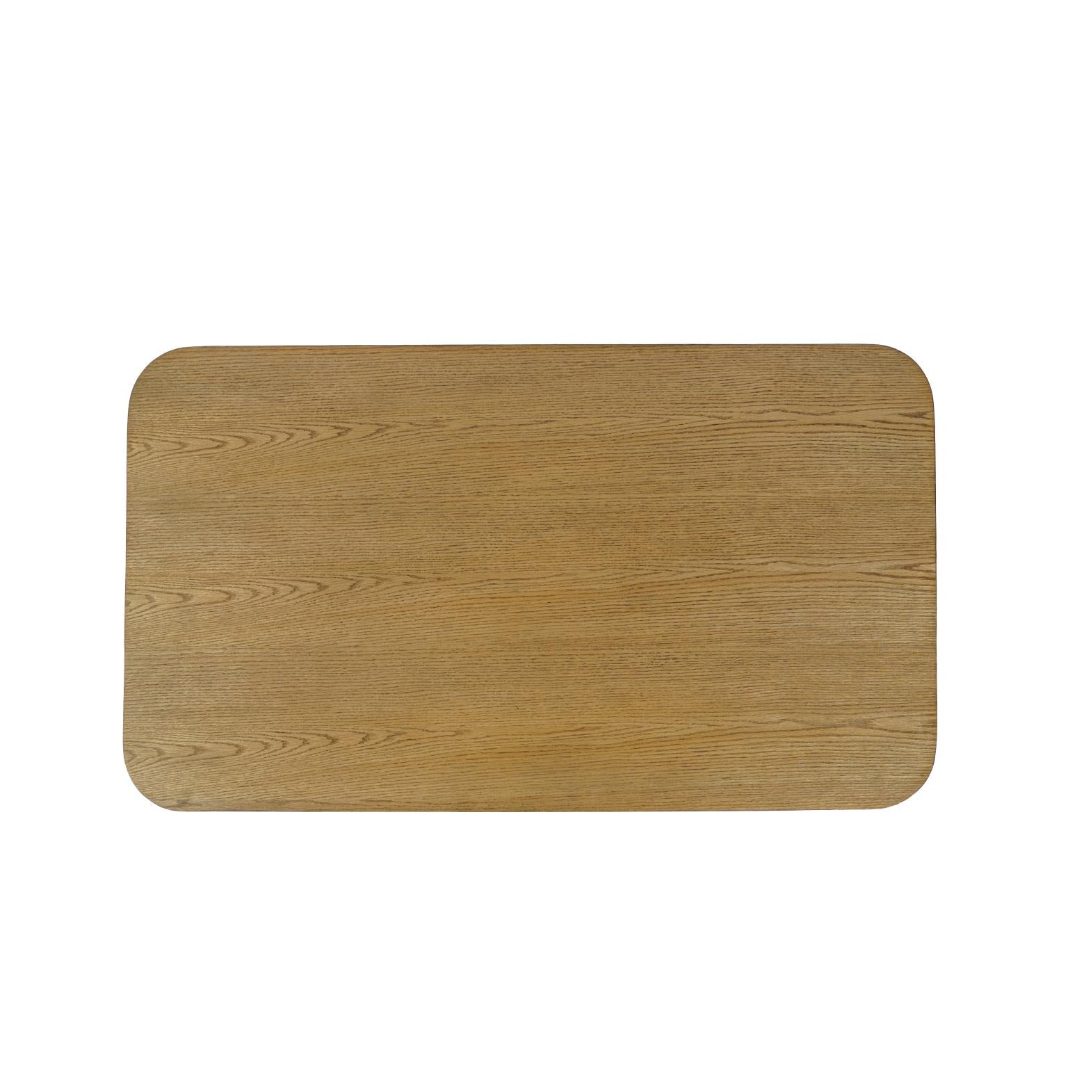 Janzen Castered Oak Coffee Table – Cascade Oak