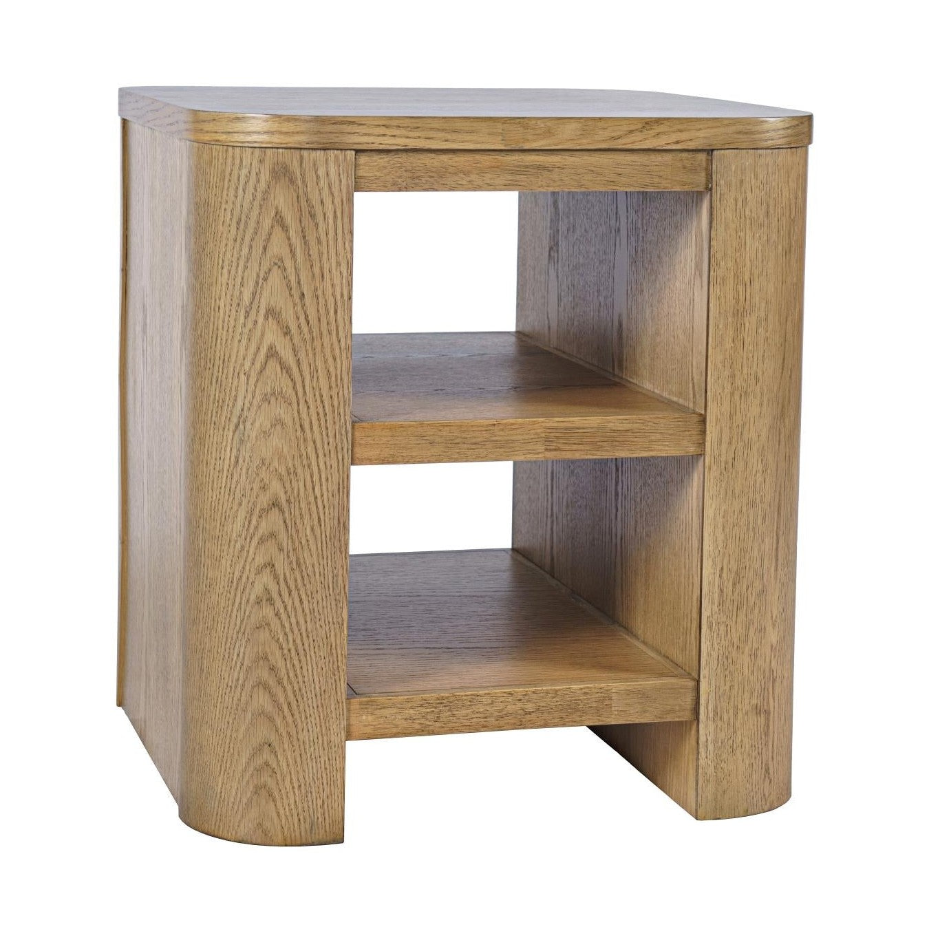 Janzen Oak End Table with Open Shelving – Cascade Oak