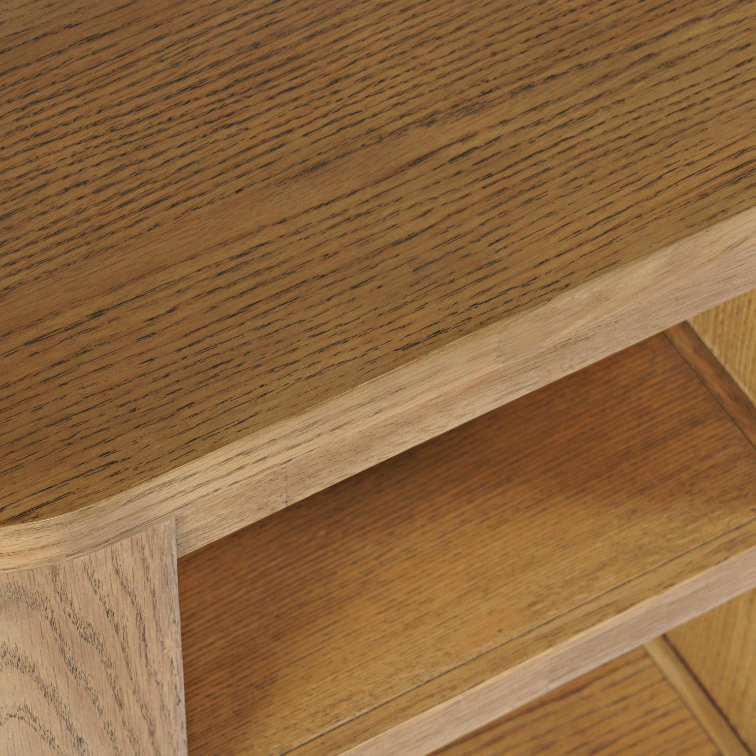 Janzen Oak End Table with Open Shelving – Cascade Oak