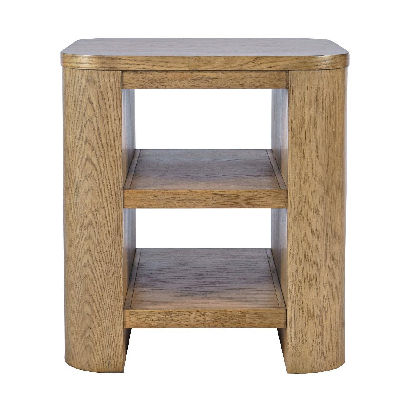 Janzen Oak End Table with Open Shelving – Cascade Oak