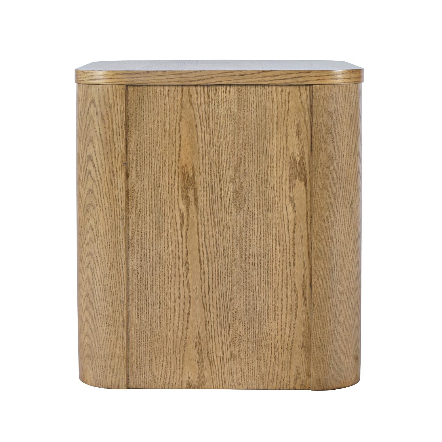 Janzen Oak End Table with Open Shelving – Cascade Oak