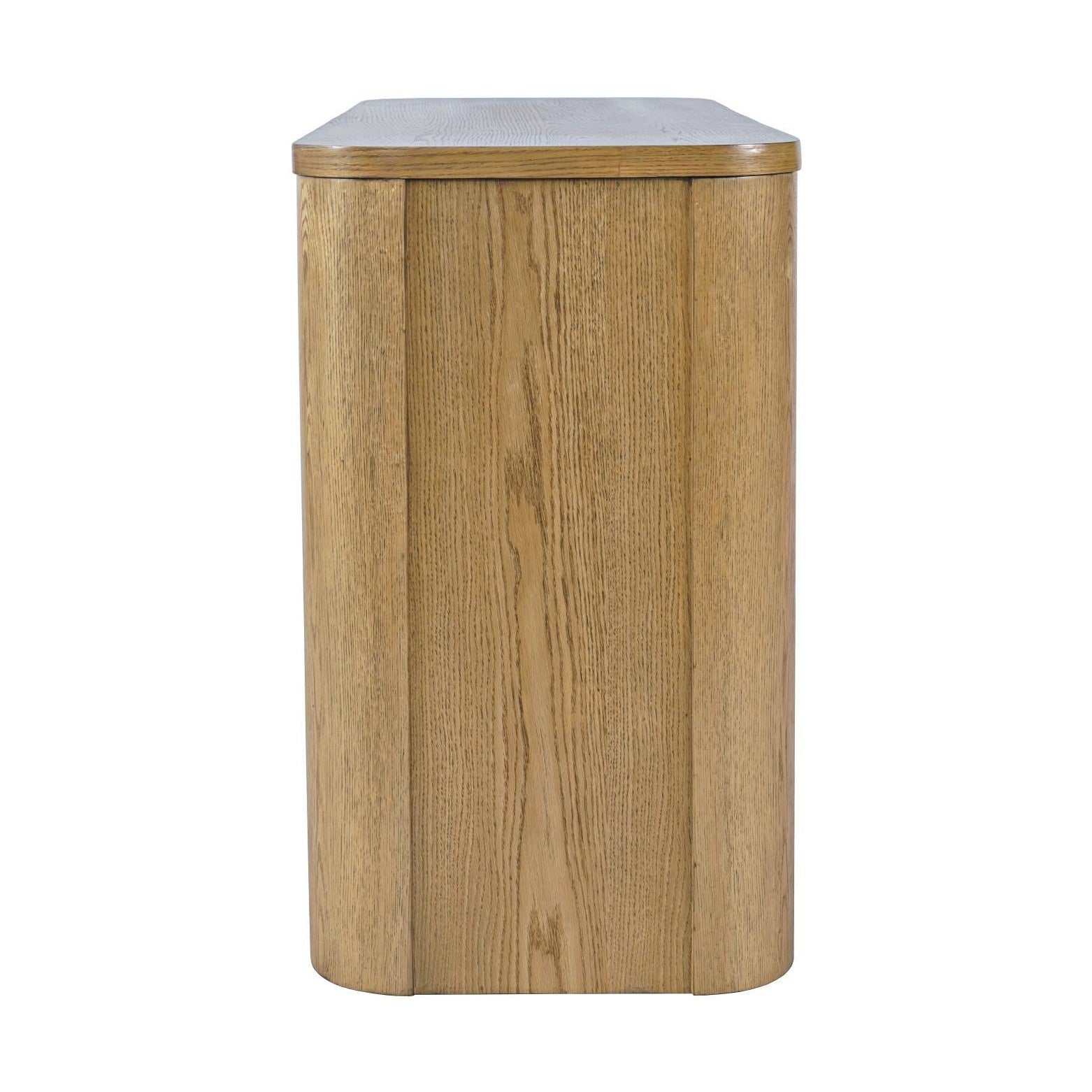 Janzen Oak Sofa Table with Open Shelving – Cascade Oak