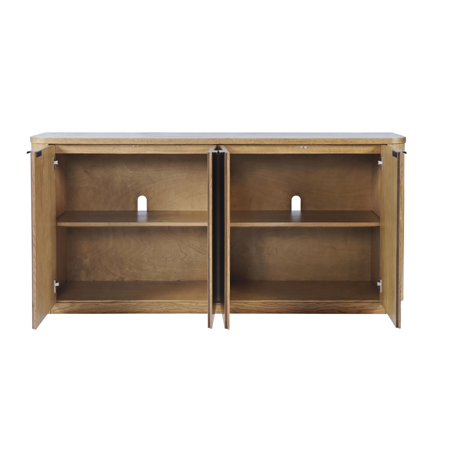 Janzen 68" Oak Storage Console – Cascade Oak