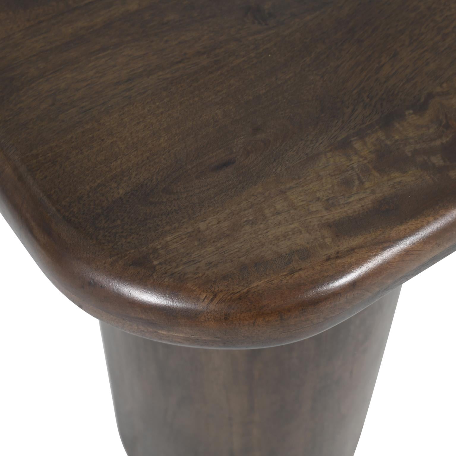 Mandara Solid Mango Wood Chairside Table