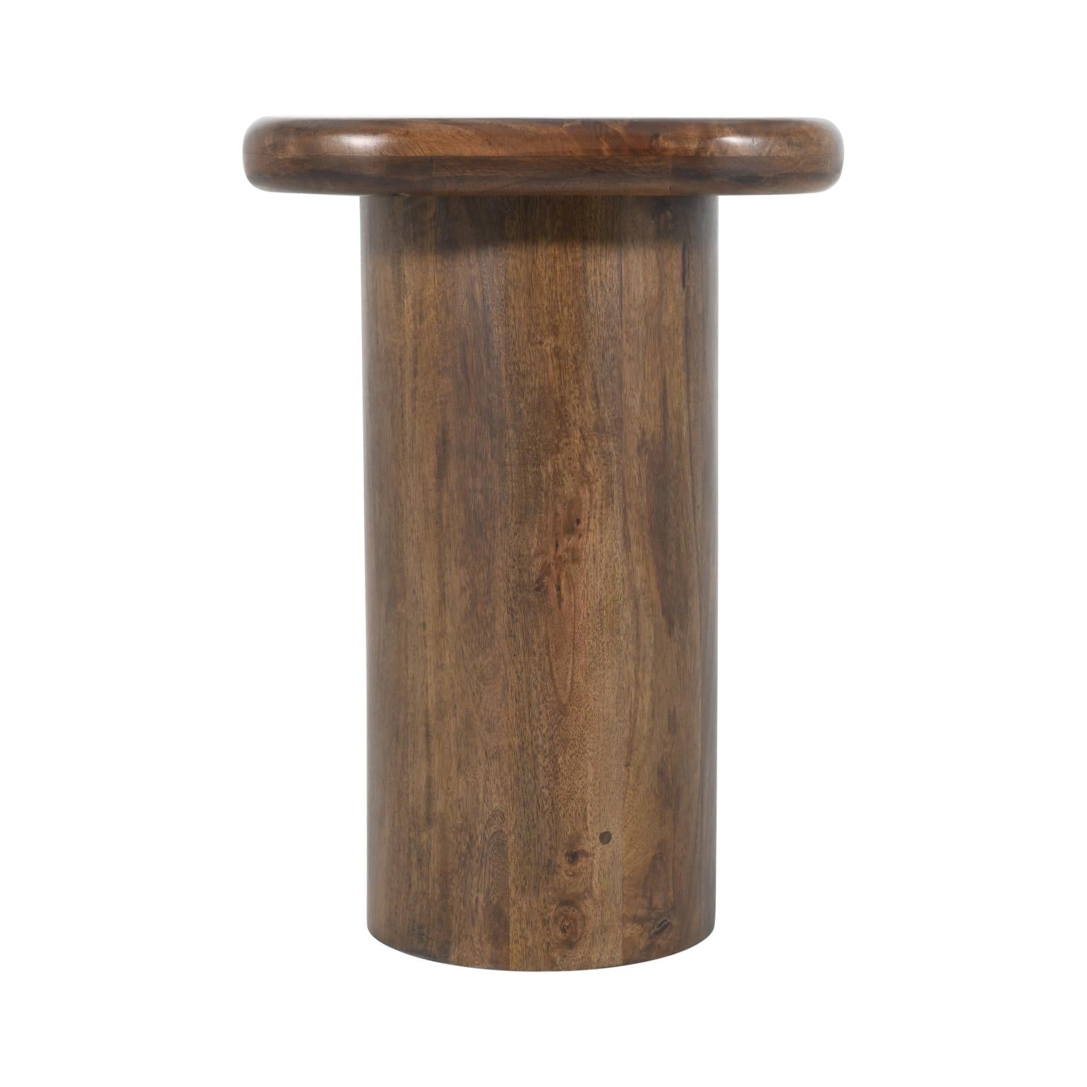Mandara Solid Mango Wood Chairside Table