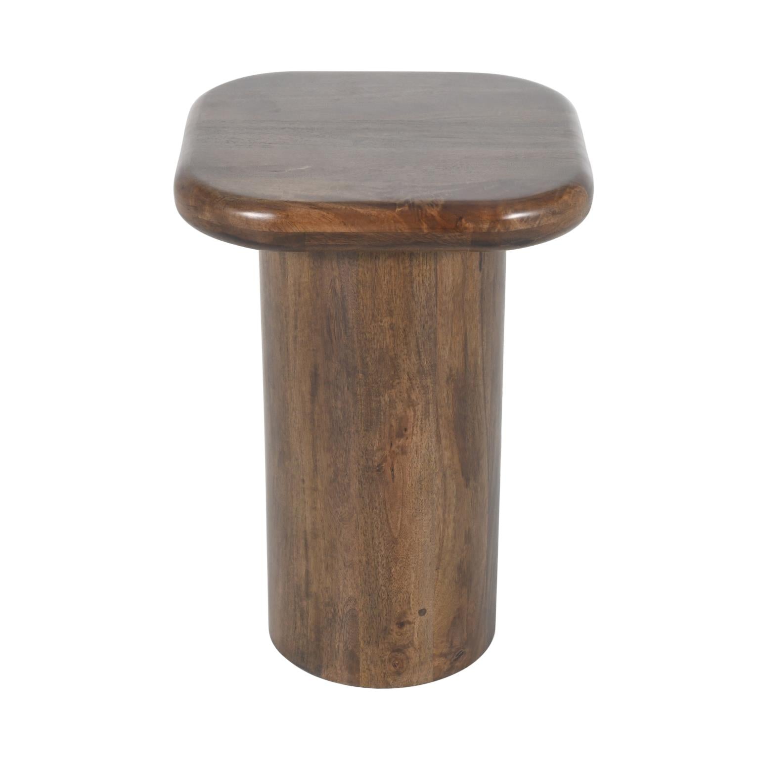 Mandara Solid Mango Wood Chairside Table