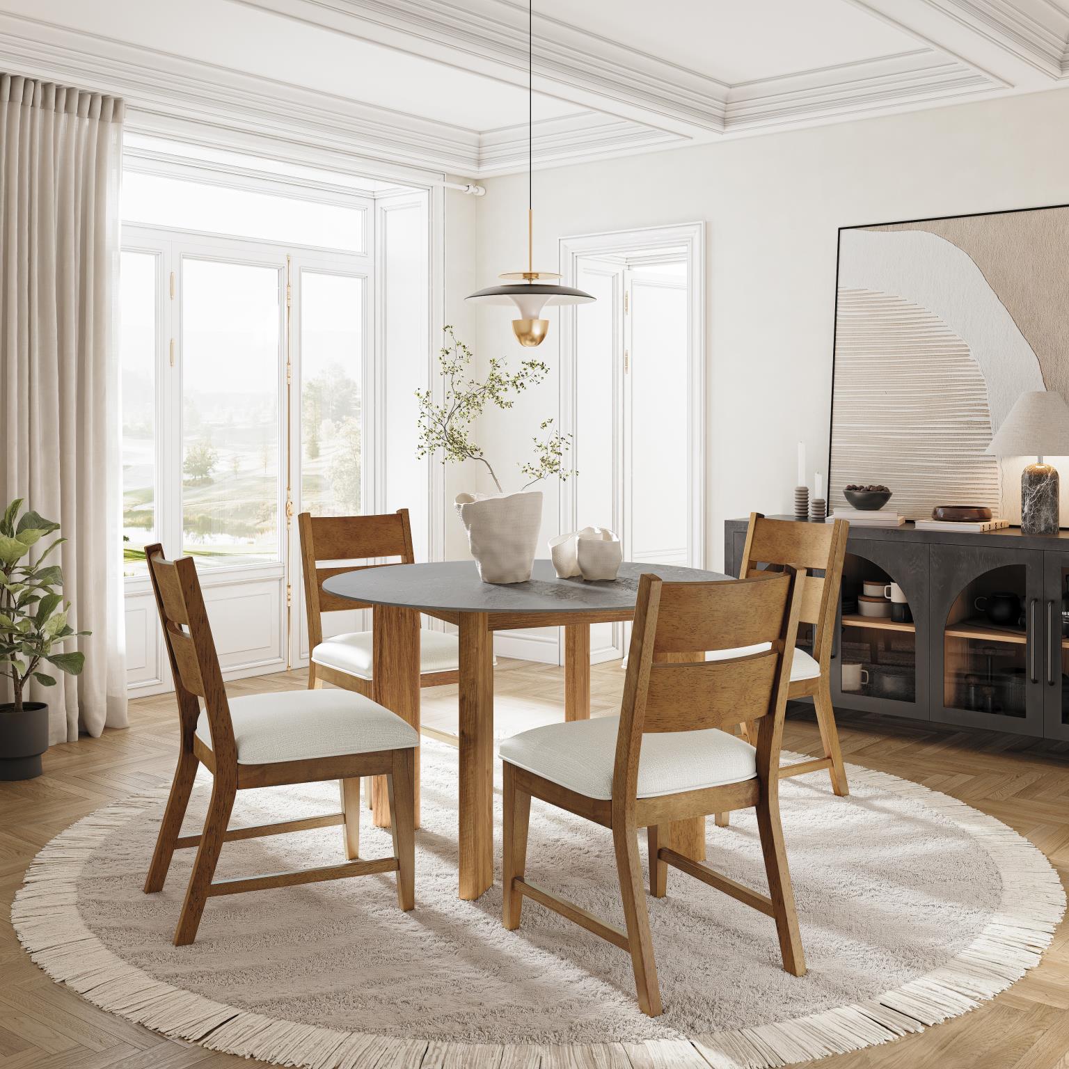 Sierrafina Upholstered Dining Chair – Sable & Honey